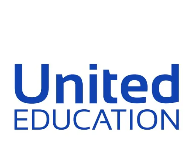 The image shows the United Education logo in blue text on a white background. The logo consists of...
