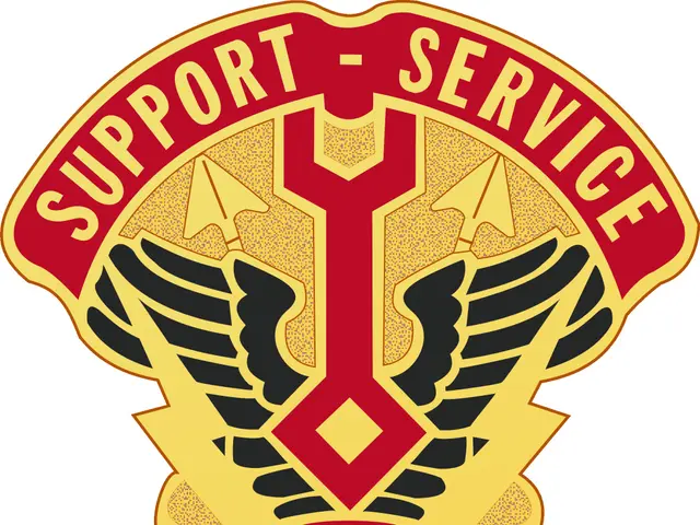 The image shows a logo with the words "Support Service Valor" written on it against a white...