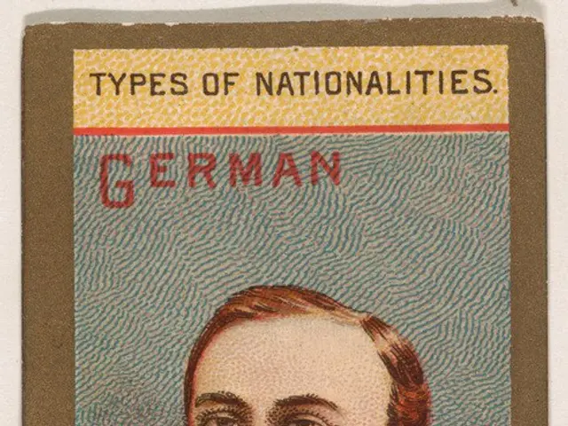 The image shows a poster of a man in a military uniform holding a glass of beer. His face is...