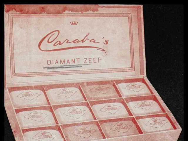 The image shows a box of Caraba's Diamond Zeepp, with a black background. The box is rectangular in...