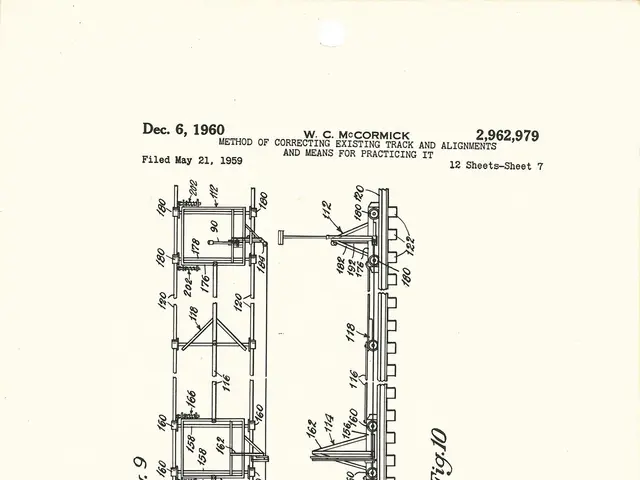The image shows a page from a book with a drawing of a machine on it. The text on the page reads...