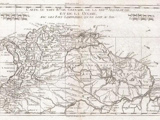 The image shows a paper with a map of the British Empire in the 19th century, depicting the extent...