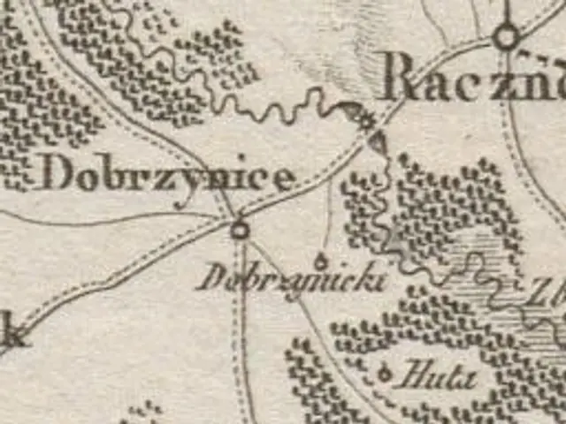 The image shows an old map of the city of Baku, Azerbaijan, with text written on it. The map is...