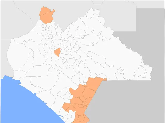 The image shows a map of the city of San Francisco, California, with the counties highlighted in...