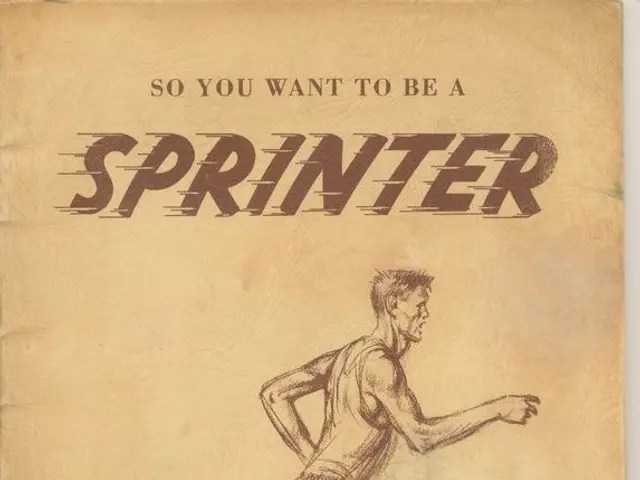 The image shows a book with a drawing of a man running on the cover page and the words "so you want...