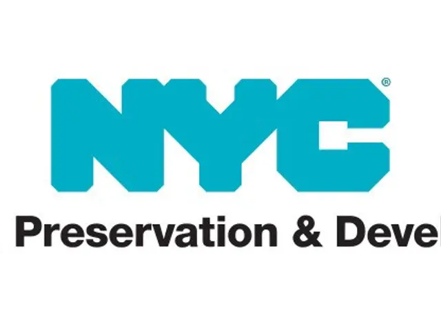 The image shows a white background with the text "NYC Housing Preservation & Development" written...