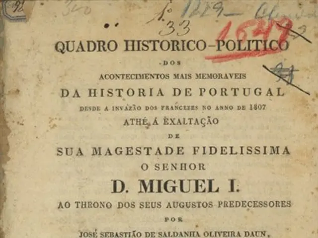 The image shows an old book with a black background and a logo on it. The text on the paper reads...