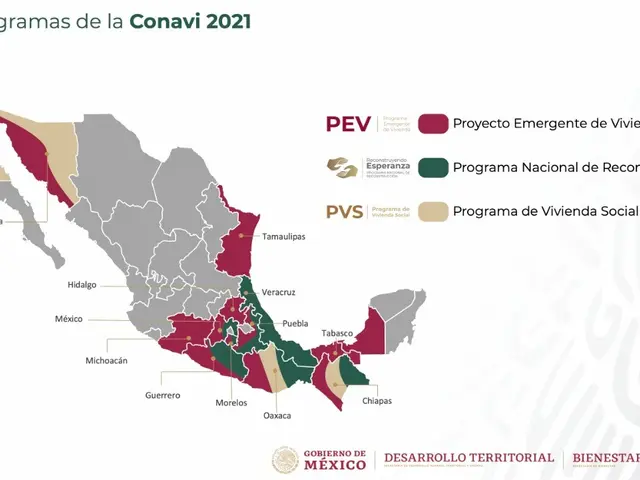 The image shows a map of Mexico with the provinces highlighted in different colors. The text on the...