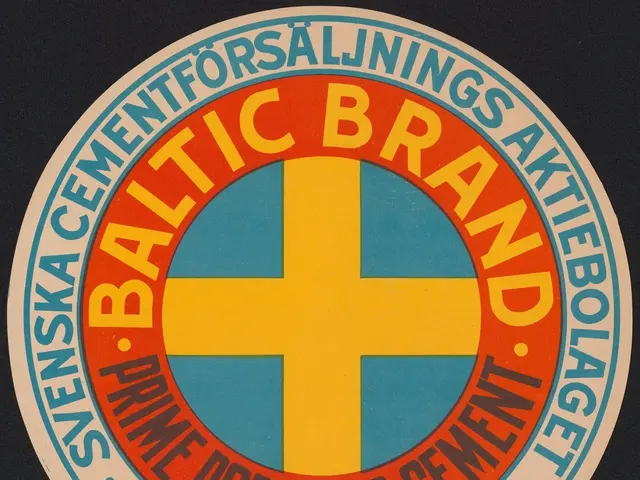 The image shows a poster with the Baltic Brand logo on a black background. The logo consists of a...