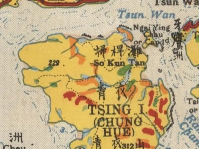 The image shows a map of Taiwan with Chinese writing on it. The map is detailed and shows the...