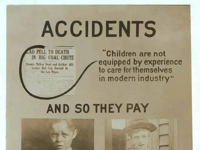 The image shows a poster with two pictures of a man and a woman, along with text that reads...